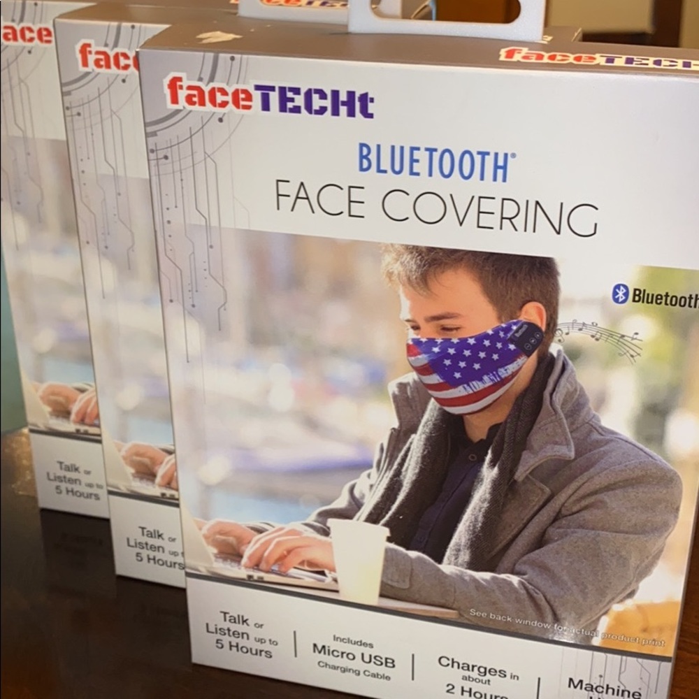 Bluetooth Face Covering listen or talk awesome​